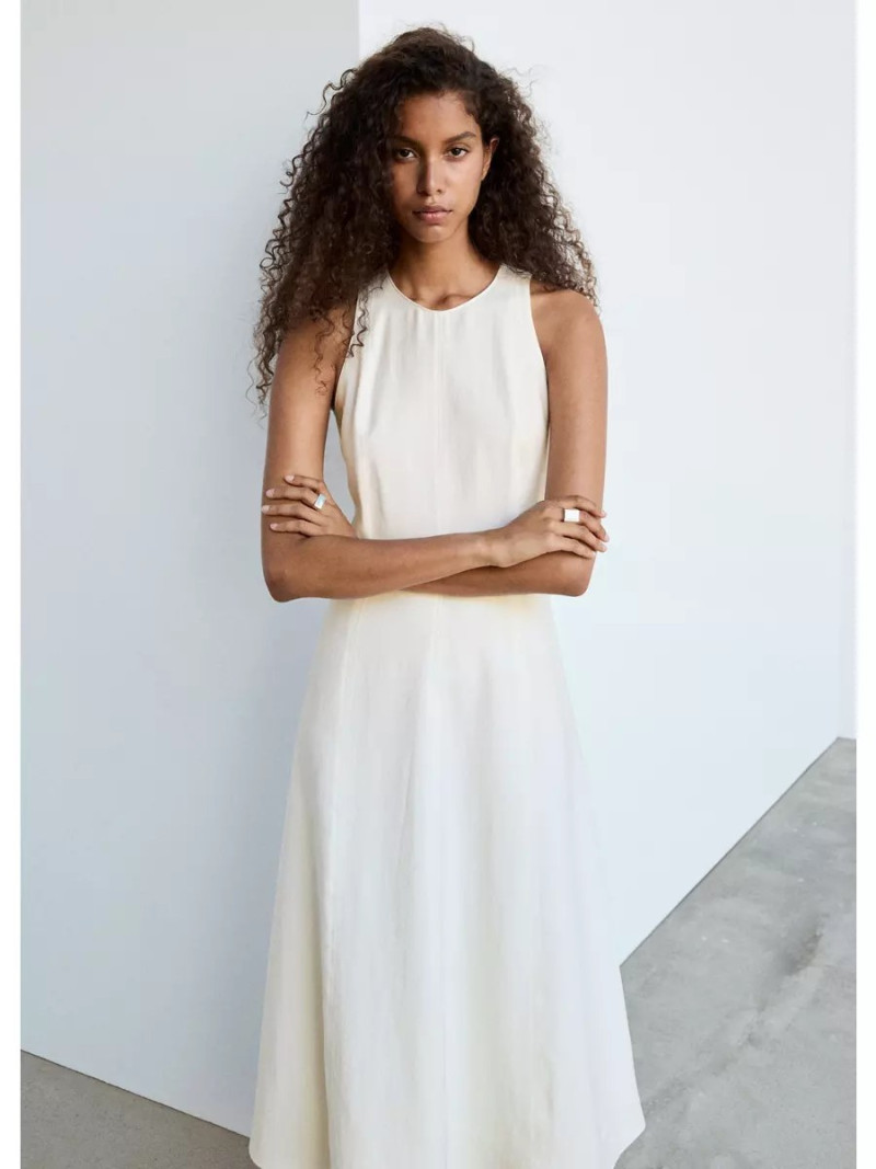 A-line dress with seam detail