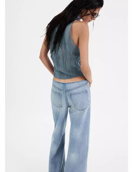 Blusa cruzada rayas lazo