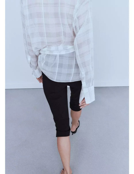 Camisa cuadros lazo