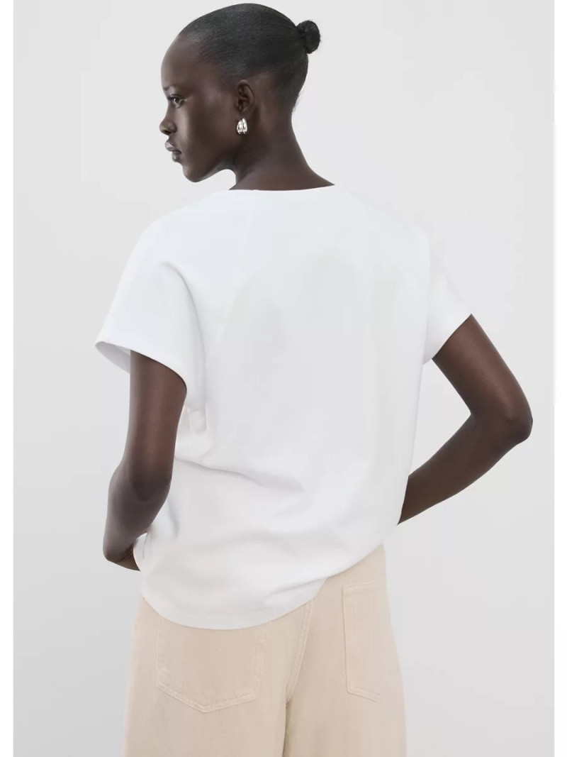Cotton V-neck T-shirt