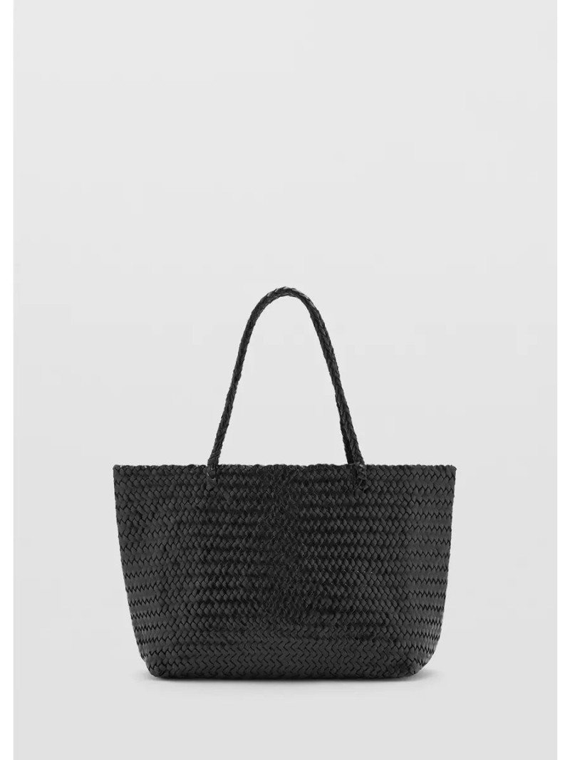 Bolso shopper piel trenzado
