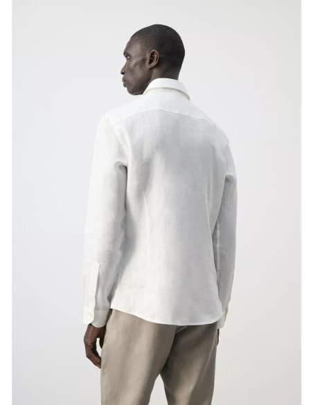 Slim fit 100% linen shirt