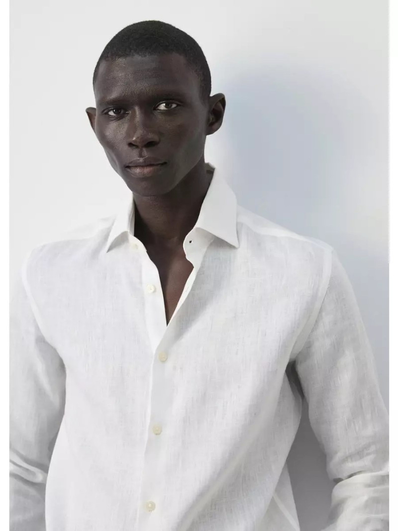 Camisa slim fit 100% lino