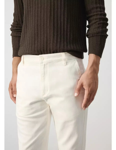 Jeans relaxed fit mezcla algodón lino