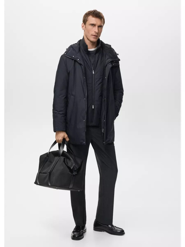 Parka acolchada water repellent desmontable