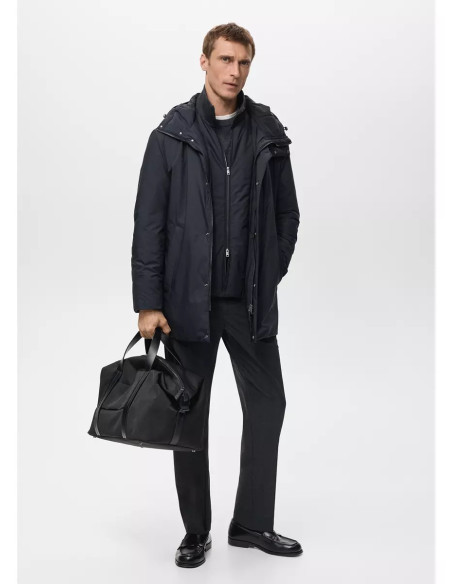 Parka acolchada water repellent desmontable