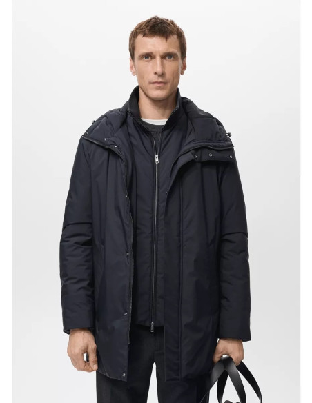 Parka acolchada water repellent desmontable