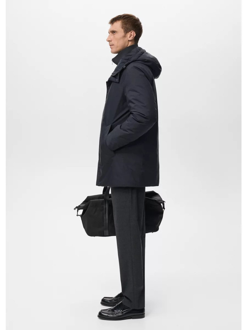 Parka acolchada water repellent desmontable