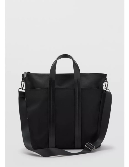 Bolso multifuncional combinado piel