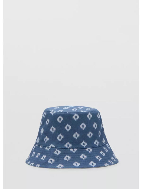 Printed 100% linen hat